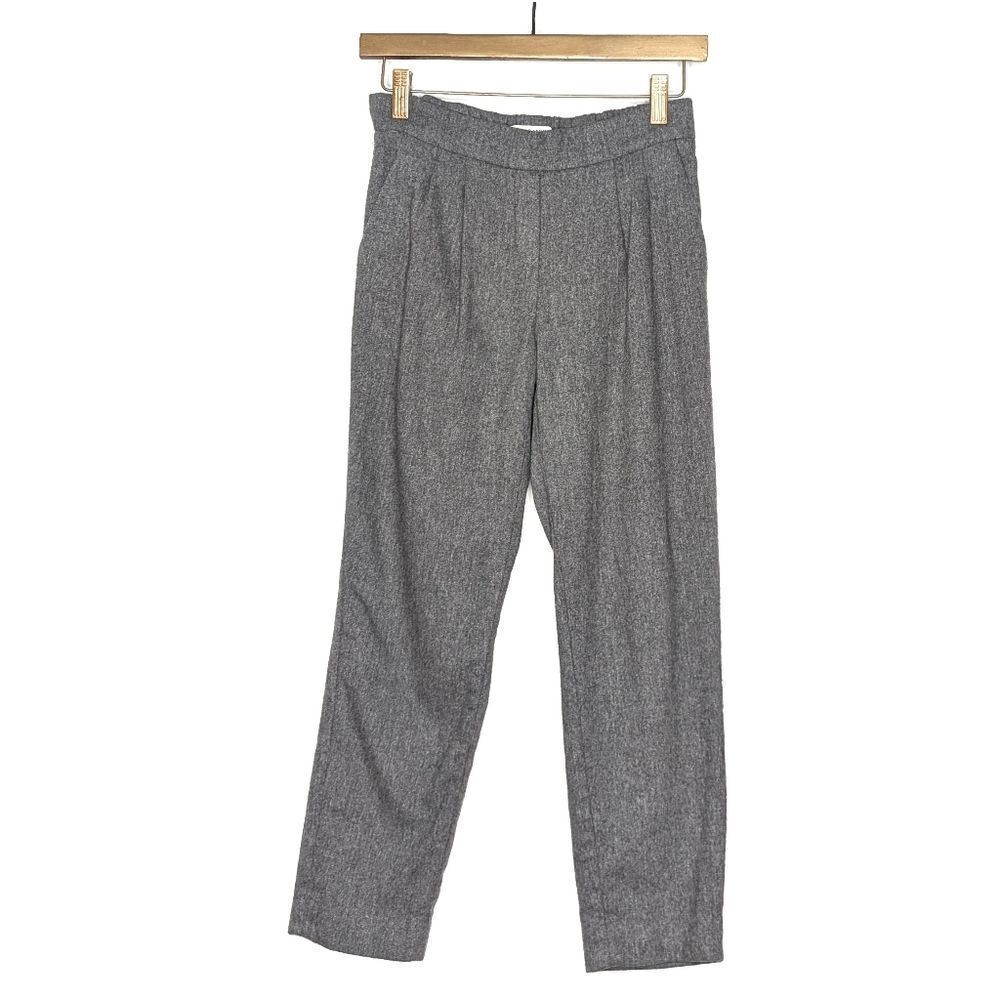 Aritzia Babaton Cohen Wool & Cashmere Trousers Grey Size 0 #61118